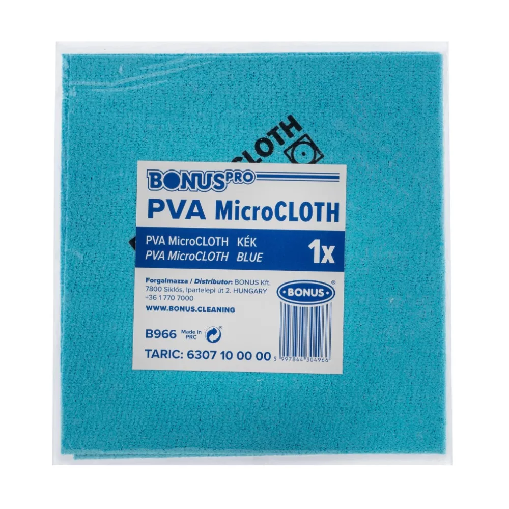 [BOB966] PVA Mikro Bonus kendő, 39x36 cm, kék