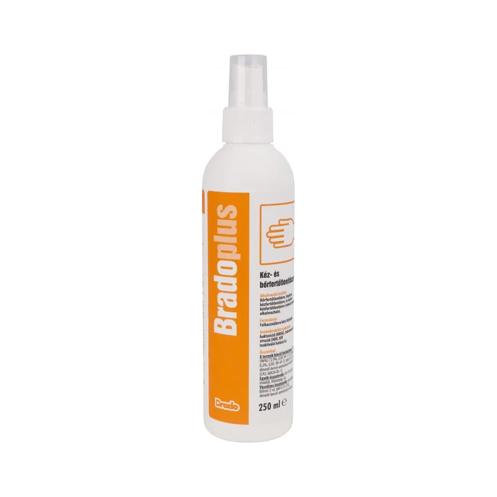 Bradoplus kéz- és bőrfertőtlenítő-szer sebészi és műtéti 250 ml