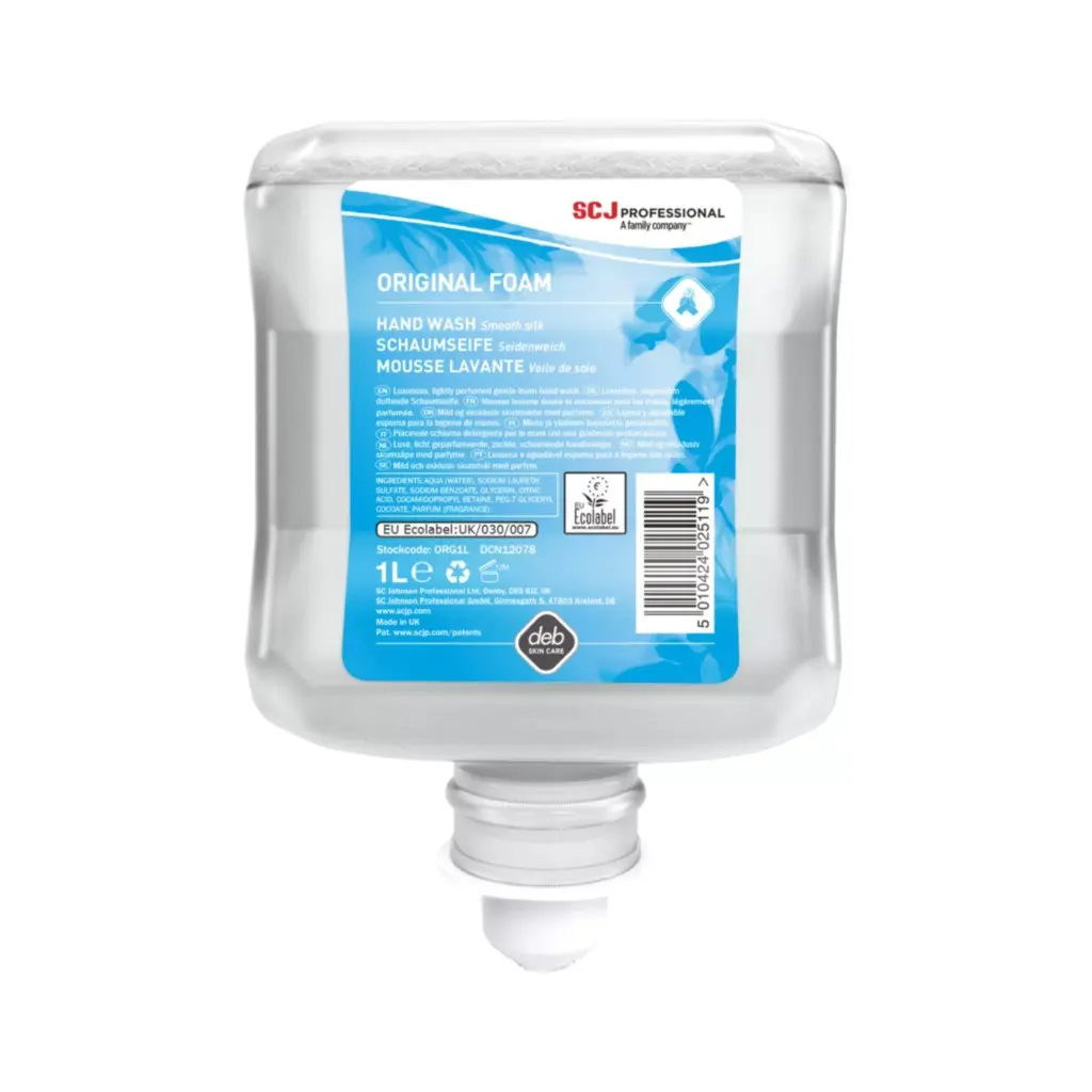 [DBORG1L] Deb Original Foam Wash, 1 l, kézmosó habszappan, 6 patron/karton