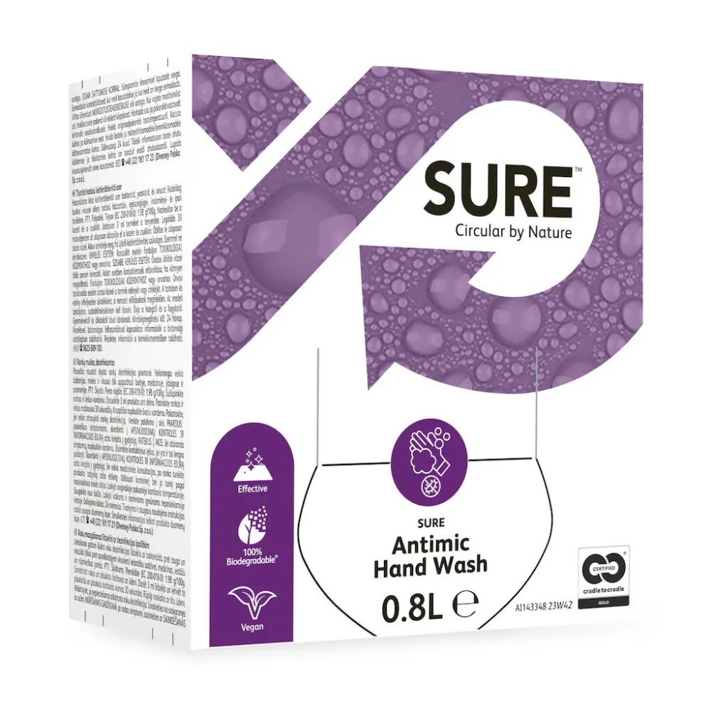 SURE antibakteriális folyékony kézmosószer, 0,8 L