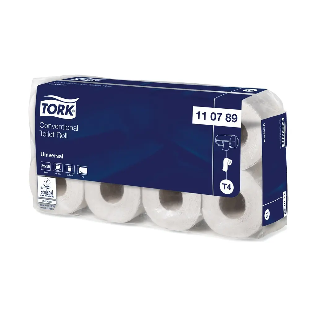 [TO110789] Tork kistekercses toalettpapír, törtfehér, 2 réteg, 30 m, 8x8 tek./karton, T4