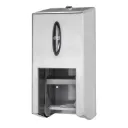 Tork dupla tekercses, belsőmag nélküli Mid-size toalettpapír adagoló, rozsdamentes acél, T7