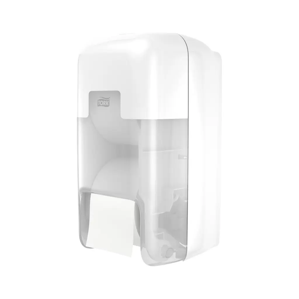 [TO558041] Tork OptiServe belsőmag nélküli 2 tekercses toalettpapír adagoló, fehér, T7