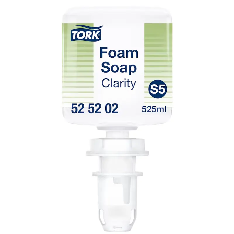 Tork Mini Tiszta kézmosó habszappan 525 ml, átlátszó