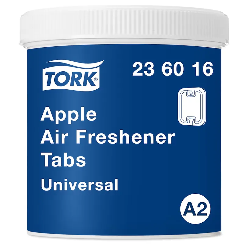 [TO236016] Tork almás illatosító gumilap, zöld, A2 20 db/doboz