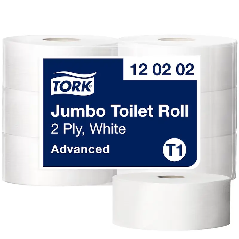 [TO120202] Tork Jumbo tekercses toalettpapír, fehér, T2, 2 réteg, D26, 6tek./karton