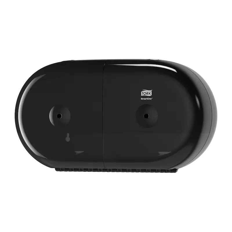 Tork SmartOne Mini dupla tekercses toalettpapír adagoló, fekete, T9