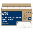 Tork Extra Soft Singlefold kéztörlő Z, 2 réteg, hófehér, 23x23 cm, 15x200 lap