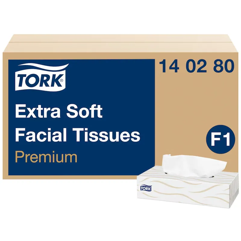 [TO140280] Tork Soft kozmetikai kendők, fehér, 2 réteg, 20,8 x 20 cm, F1