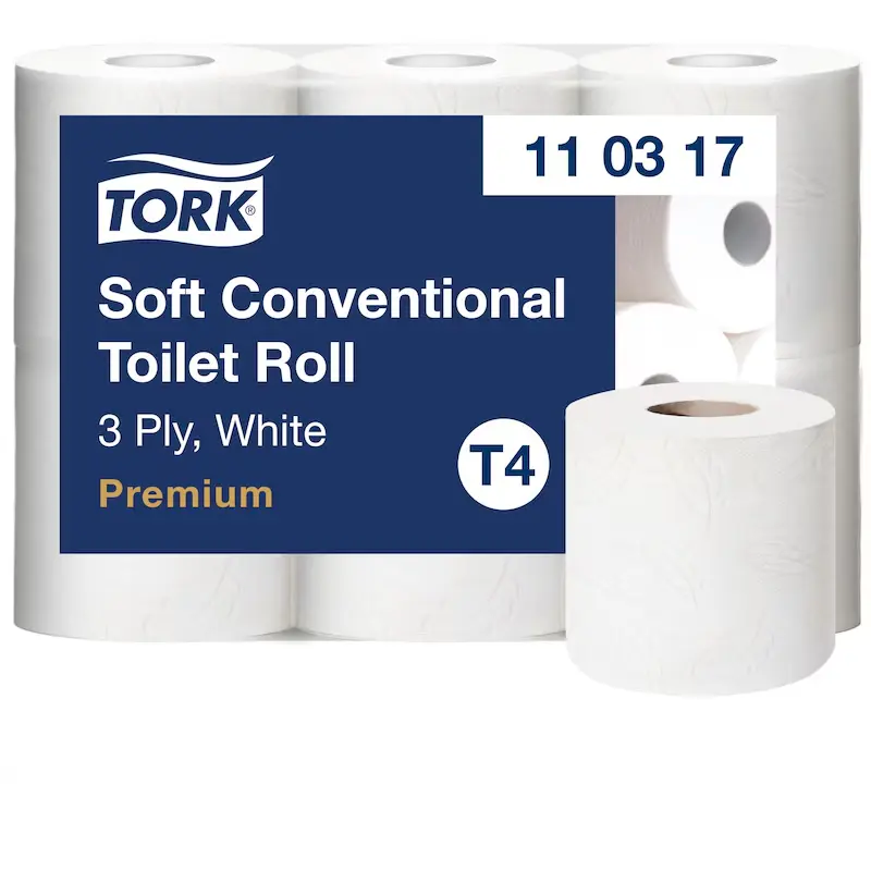 [TO110317] Tork Soft kistekercses toalettpapír, fehér, 3 réteg, 34,72 m, 7x6 tek./karton, T4
