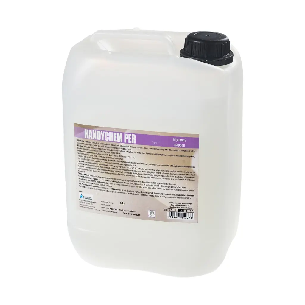 [HU3229-5] HandyChem Per folyékonyszappan, fertőtlenítő, 5 kg