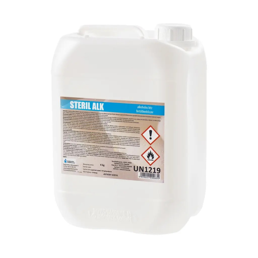 Steril Alk gél, kézfertőtlenítő, 4 kg; 5 l