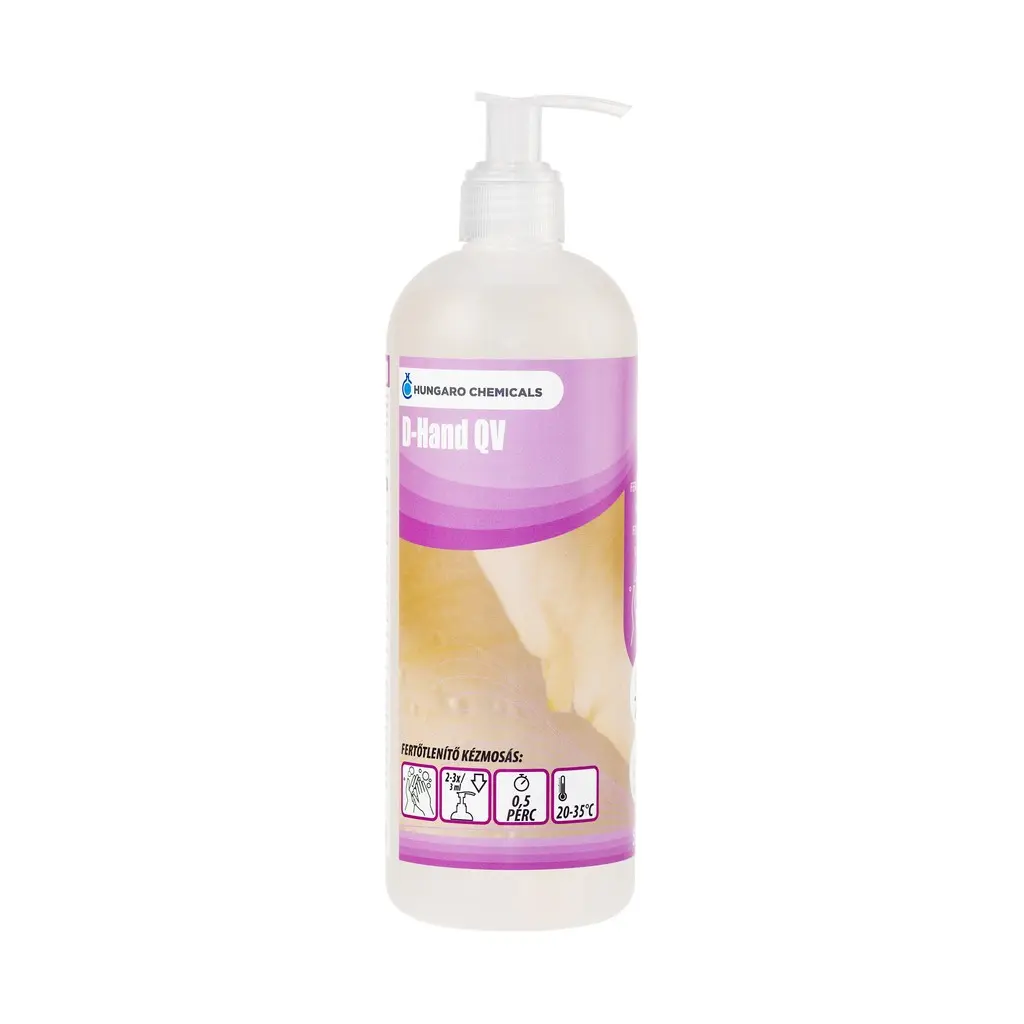 [HU3650-0.5P] D-Hand QV pumpás folyékonyszappan, fertőtlenítő, 500 g