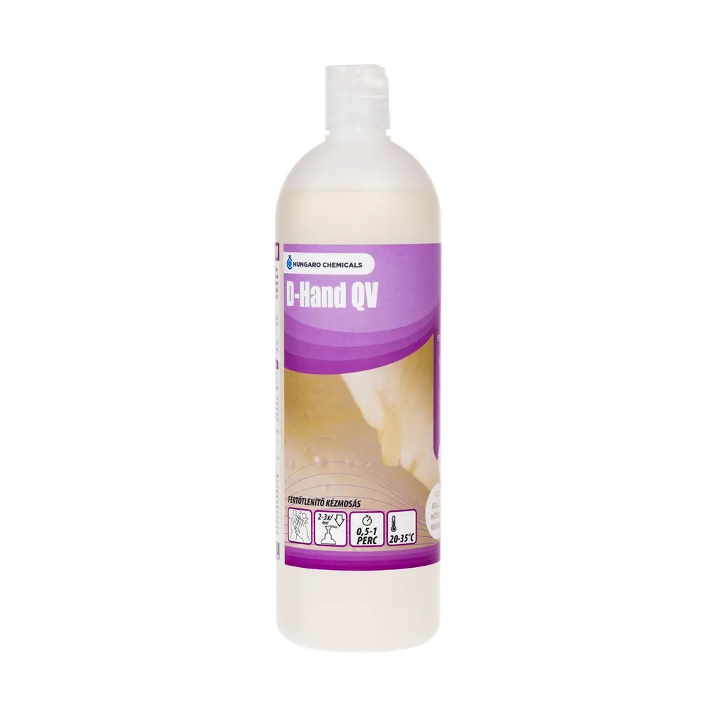 [HU3650-1] D-Hand QV, utánt. folyékonyszappan, fertőtlenítő, 1 kg