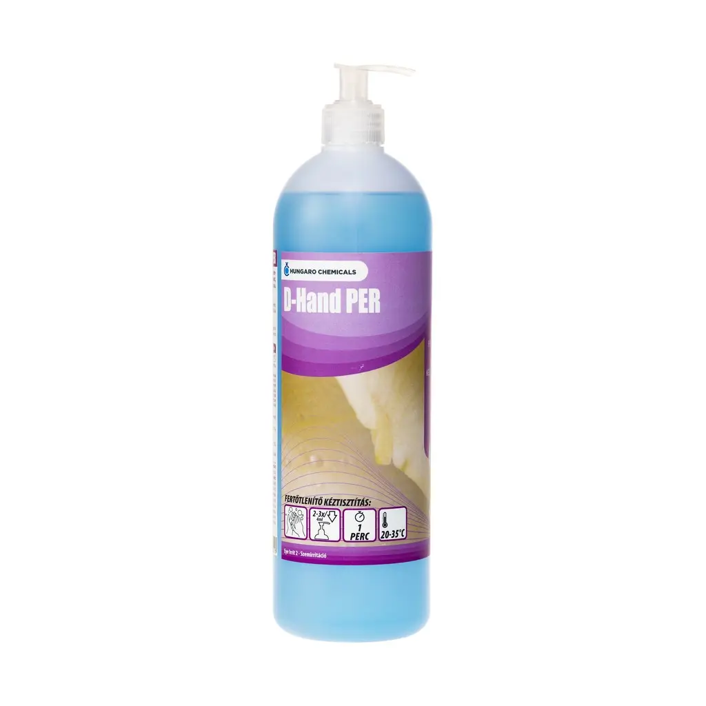 D-Hand Per, pumpás folyékonyszappan, fertőtlenítő, 1 kg