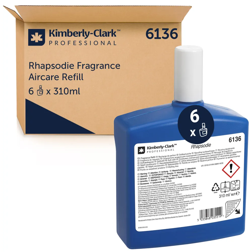 [KC6136] Kimberly Clark illatosító aerosol, citrusos illat, utántöltő, 6x310 ml