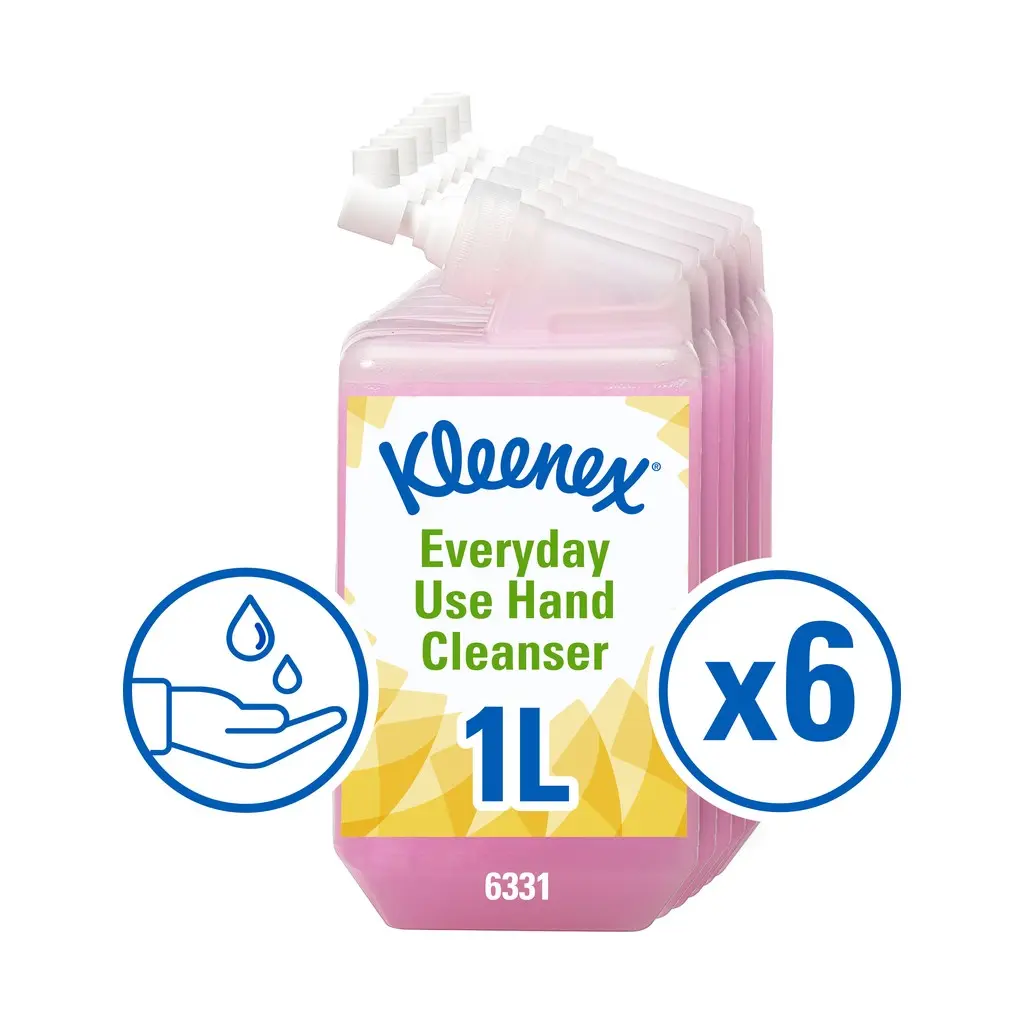 Kimberley-Clark folyékony szappan, Everyday, 6x1000 ml, pink