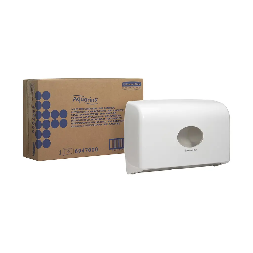 Kimberley-Clark toalettpapír adagoló, fehér, Twin mini jumbo