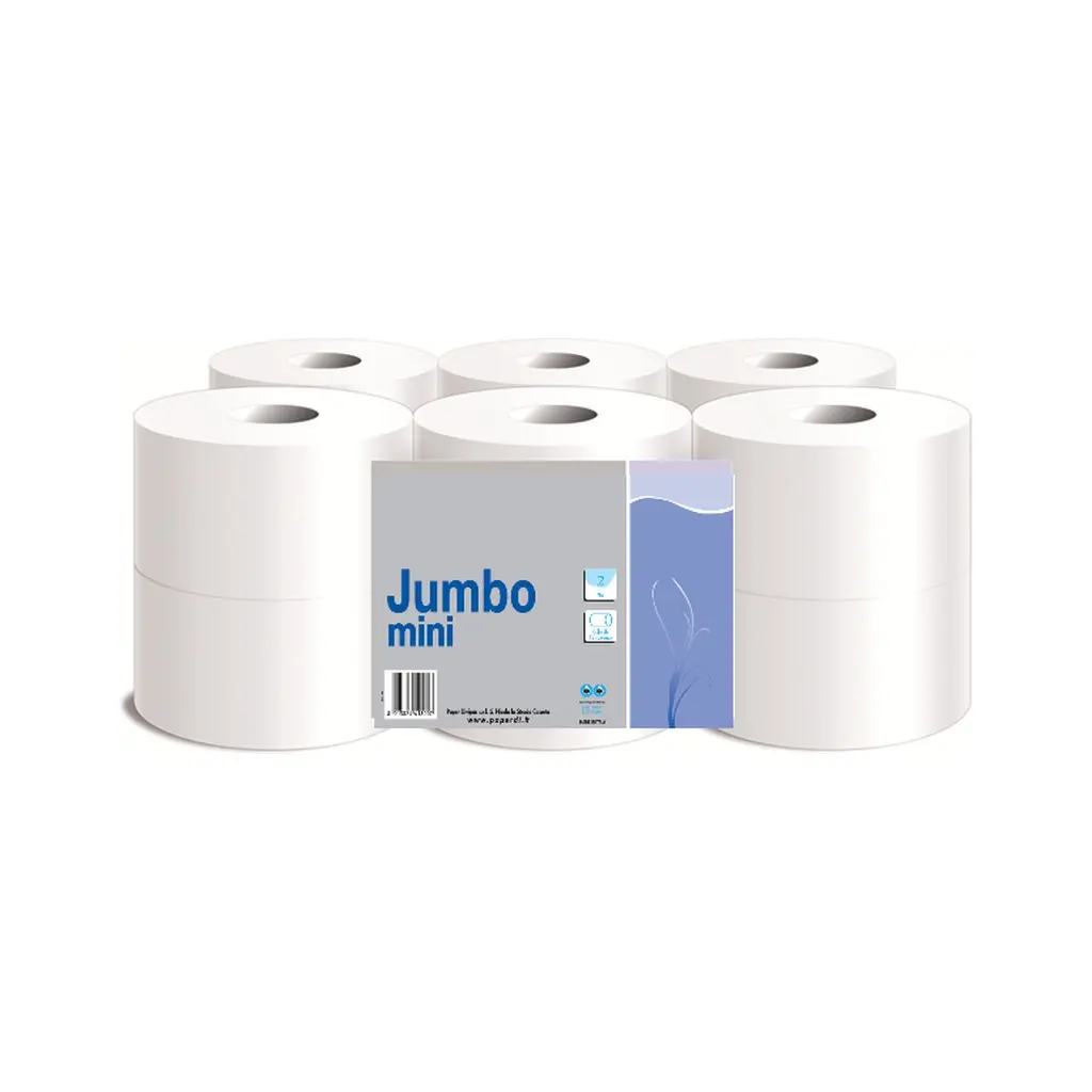 Ecopaper tekercses toalettpapír, fehér, D19, 2 réteg, 180 m, 12 tek./karton