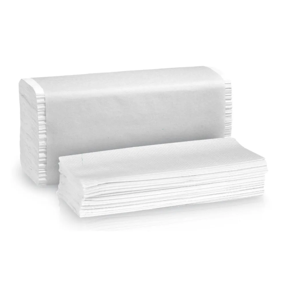 [K2CM219] Közületi kéztörlő V, 2réteg, fehér, 23×23cm, 3000lap