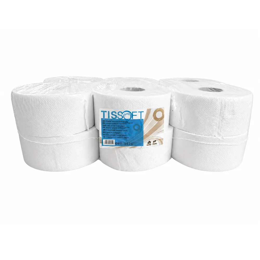 Tissoft toalettpapír D19, 2 réteg, szürke, 120m, 12tek/karton