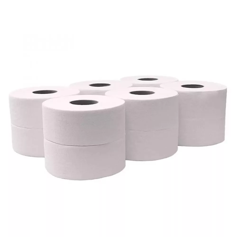 Közületi tekercses toalettpapír, fehér, 3 réteg, D19, 90m, 12tek./karton