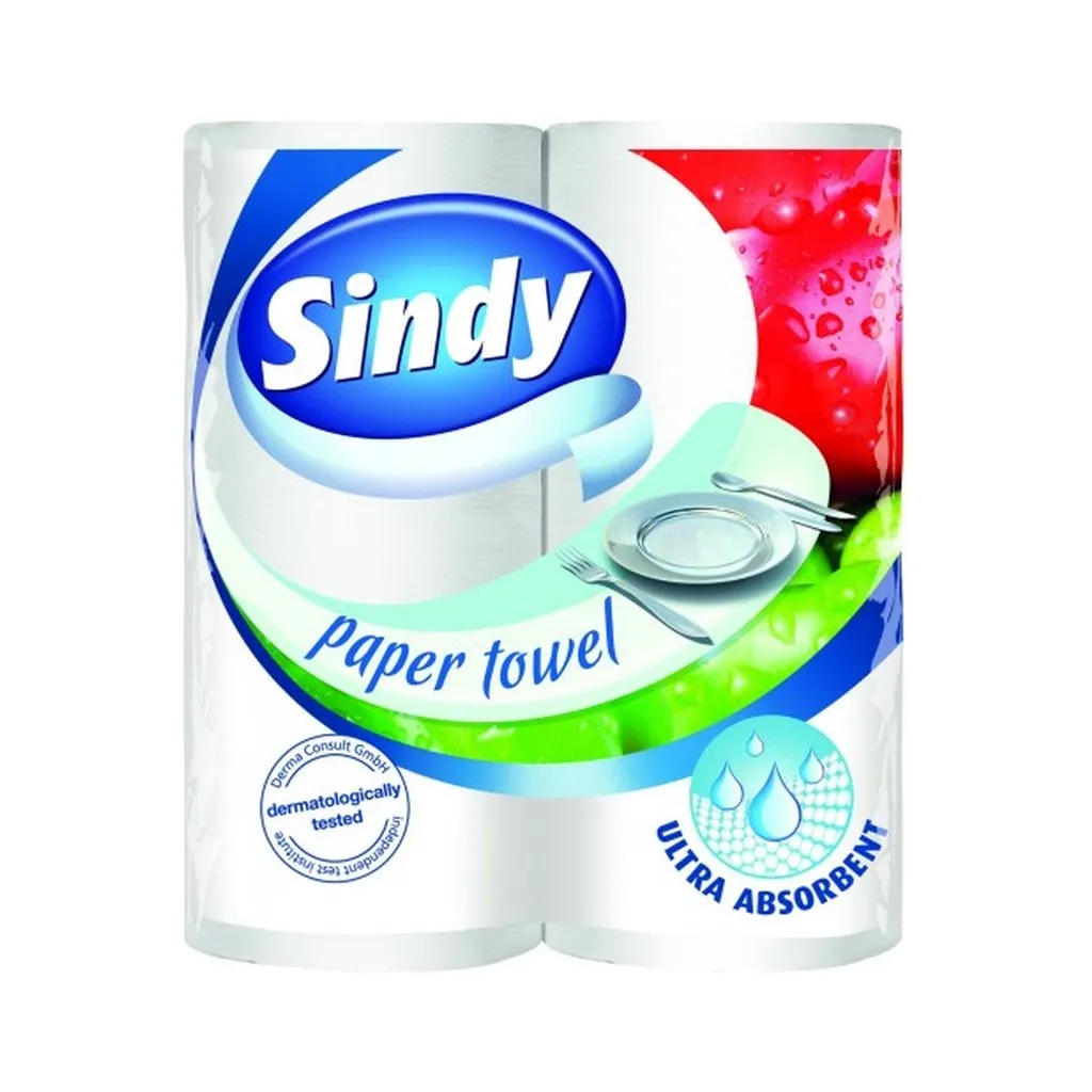 Kéztörlő tekercses Sindy 2 tek/csom