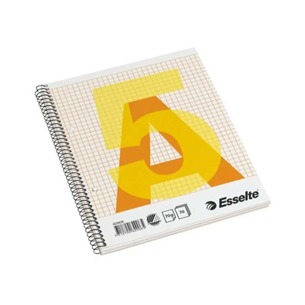 [CWE75823] Spirálfüzet, A5, kockás, 70 lap, ESSELTE
