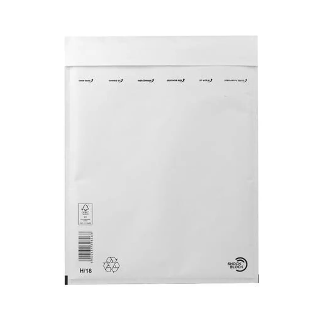 [CWIBIL11] Légpárnás tasak, K: 29x37, B: 27x36 cm, W8, fehér