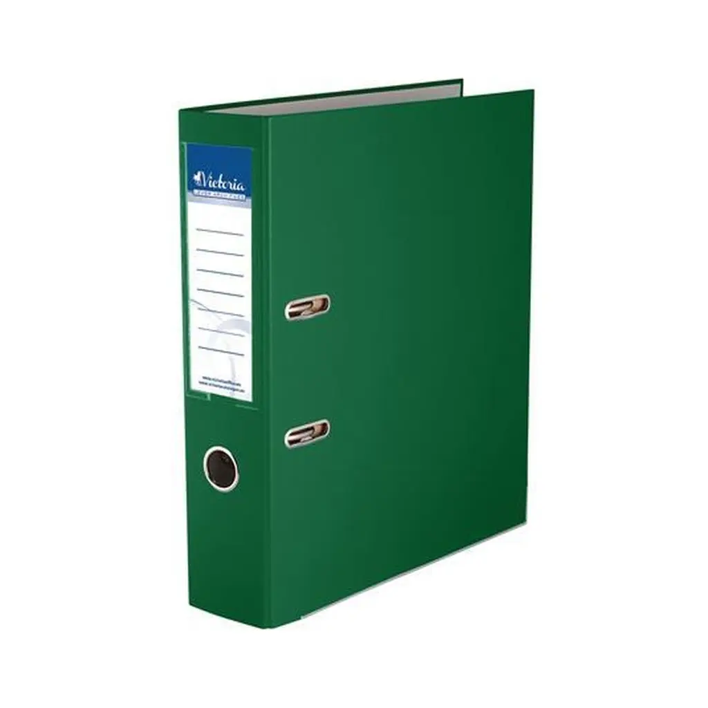 Iratrendező, A4, karton, élvédős, VICTORIA, zöld