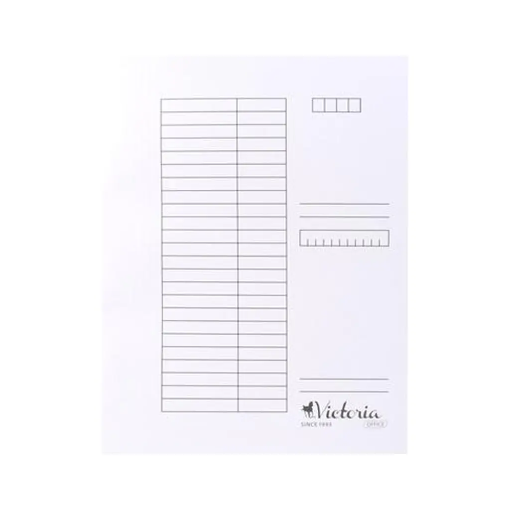 Gyorsfűző, karton, A4, VICTORIA, fehér, 25 db