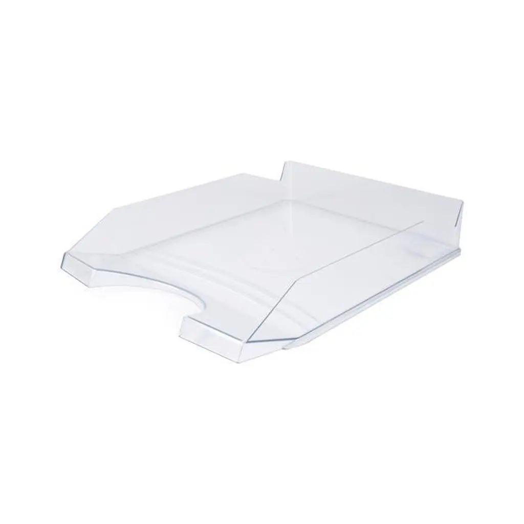 Irattálca, műanyag, VICTORIA, áttetsző