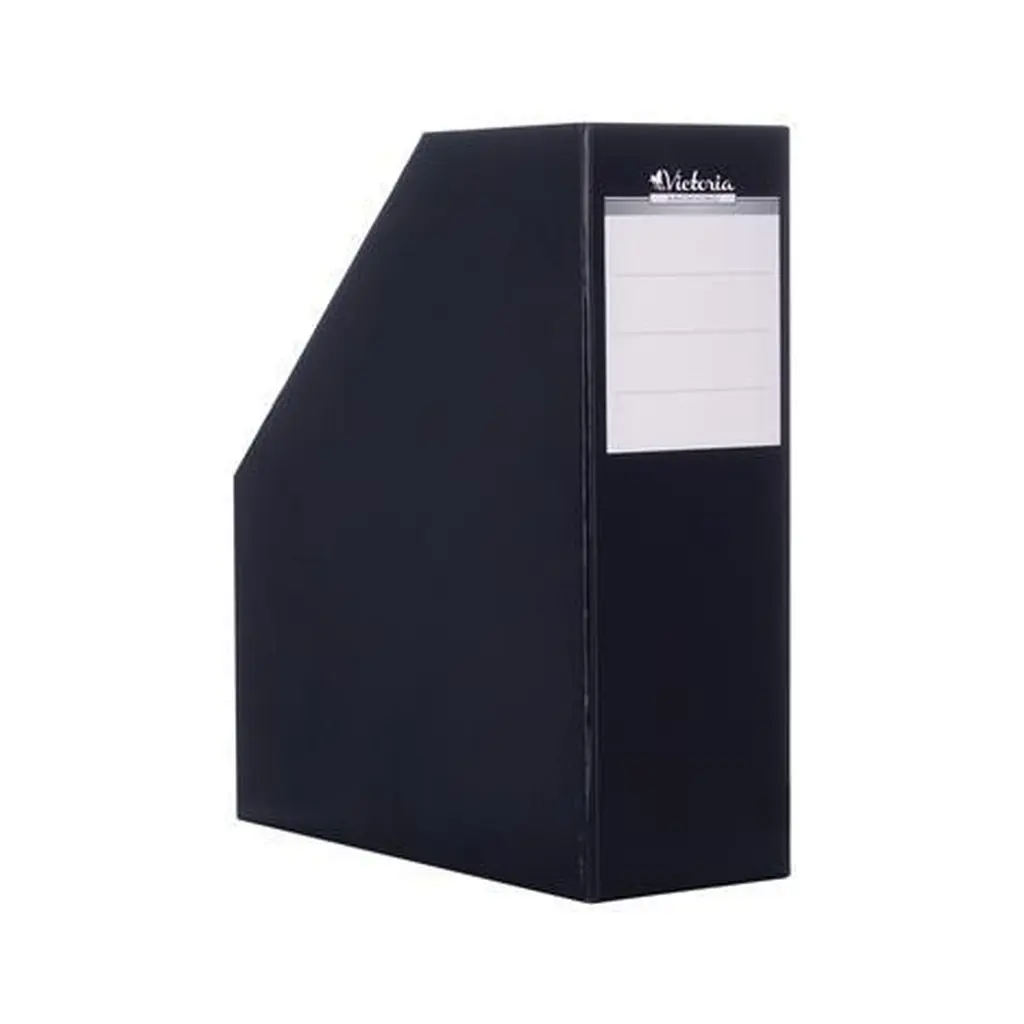 Iratpapucs, karton, 90 mm, fekete