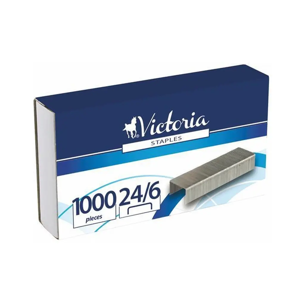 [CWIKVK01] Tűzőkapocs, 24/6, VICTORIA, (1000 kapocs/doboz)