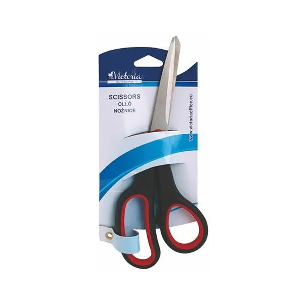 Olló, irodai, 21 cm, fekete