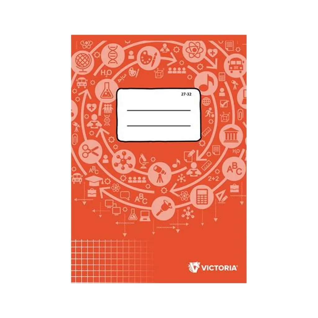 Füzet, tűzött, A5, kockás, 32 lap, Circle "27-32"