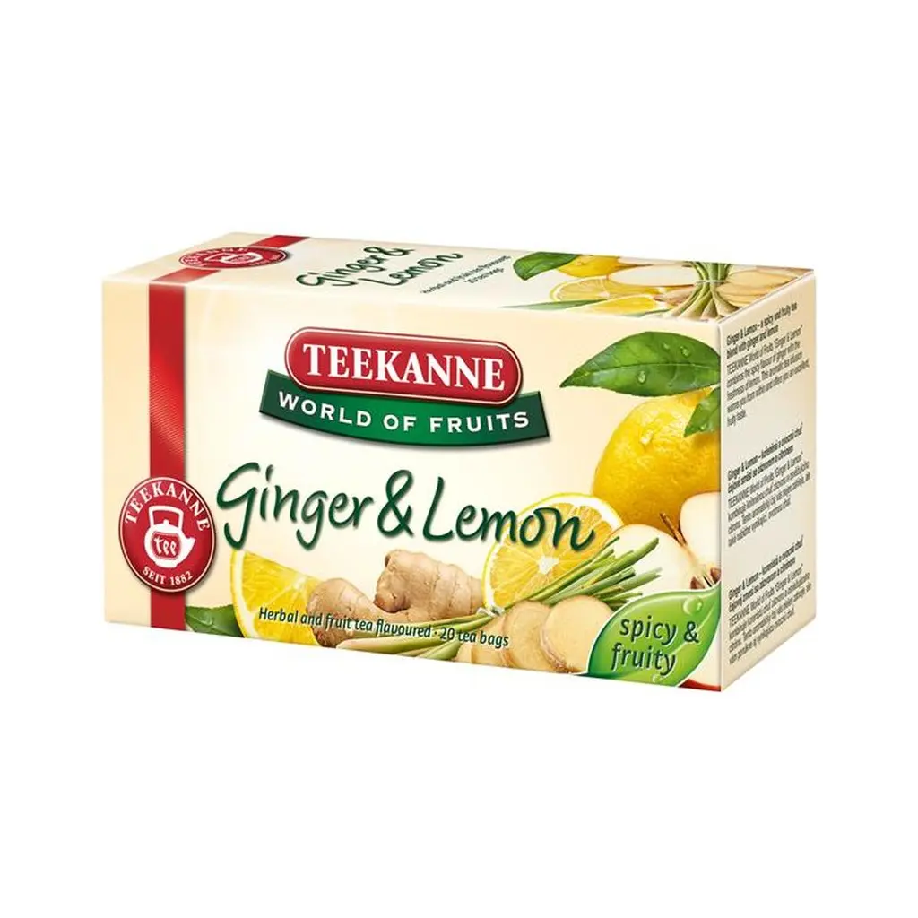 [CWKHK481] Gyümölcstea, 20x1,75 g, TEEKANNE, gyömbér-citrom