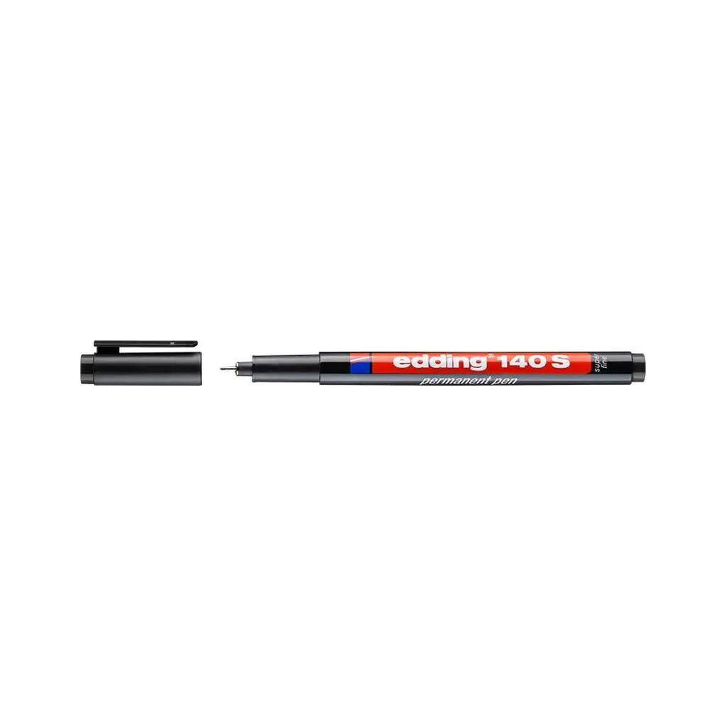 Alkoholos marker, 0,3 mm, EDDING "140 S", fekete 10db/csom.