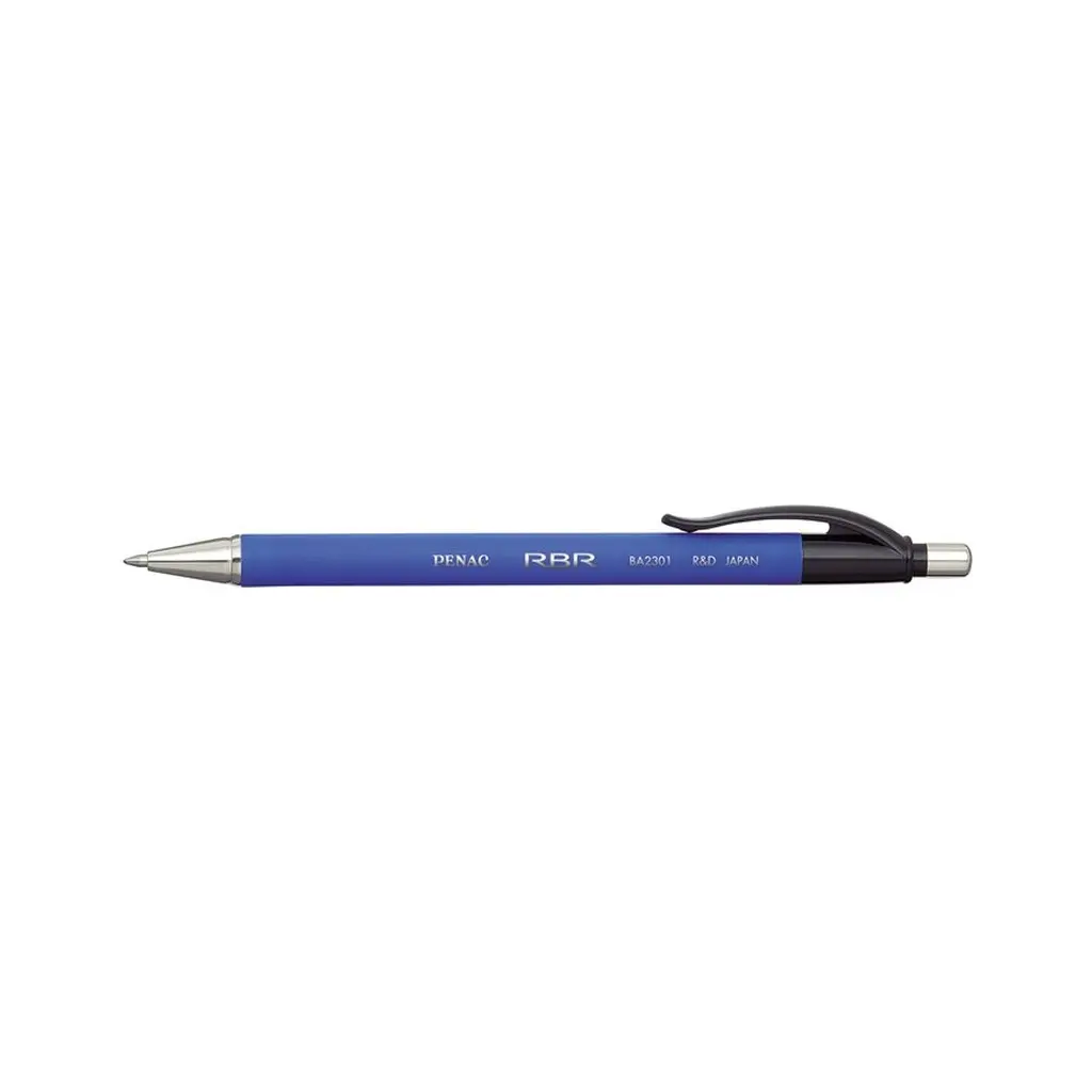 Golyóstoll, 0,7 mm, nyomógombos, PENAC "RBR", kék 12db/csom.