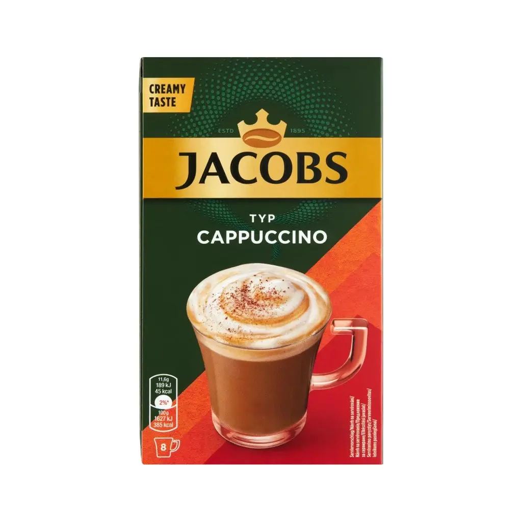 Instant kávé, Jacobs Cappuccino Classic 8x11,6g