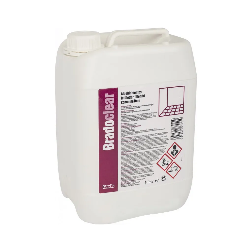 BradoClear felületfertőtlenítő koncentrátum, 5 l
