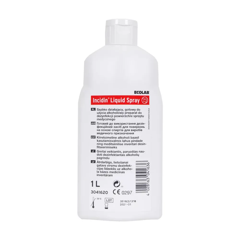 Incidin Liquid Ecolab, 1 l, felületfertőtlenítő,