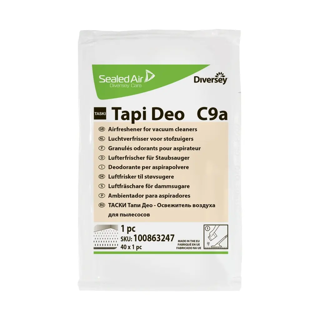 [DI100863249] Taski Tapi Deo, légfrissítő granulátum porszívóhoz, 40x 1db/karton, 1 zacskó