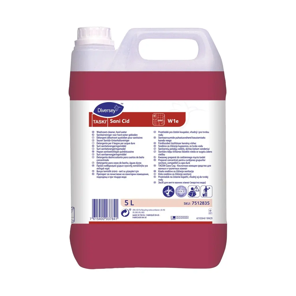 [DI7512835] Taski Sani Cid, 5 l, szanitertisztító, citromsavas frürdőszoba tisztítószer kemény vízhez
