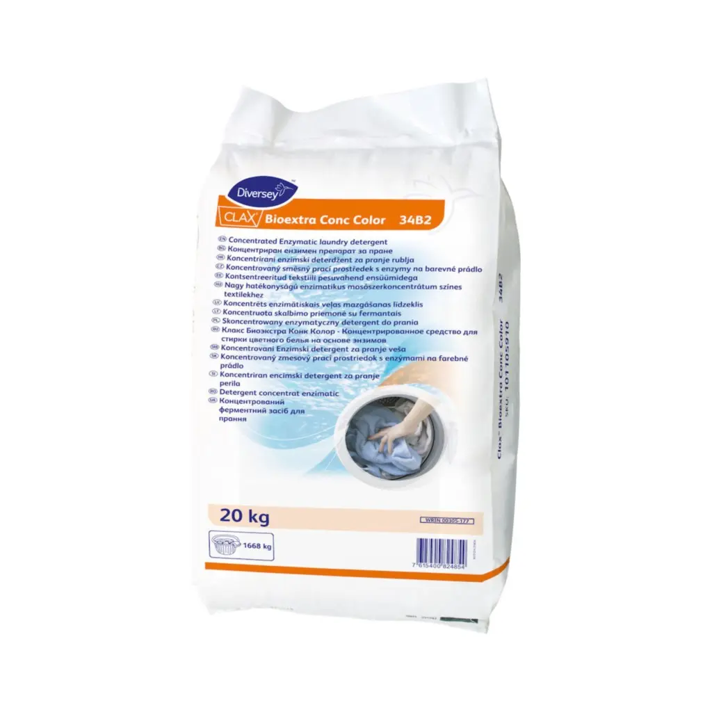 Clax Bioextra Color, 20 kg, foszfát mentes színvédő mosópor