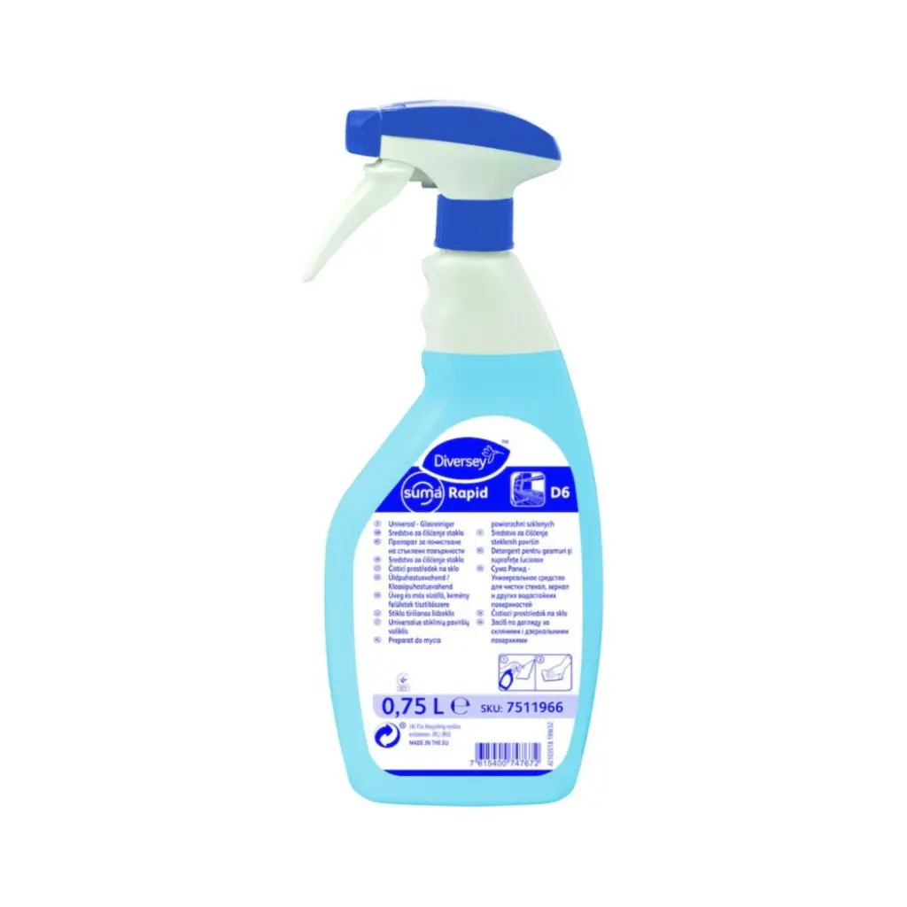 Suma Rapid D6, 750 ml, konyhai tisztítószer, üvegt