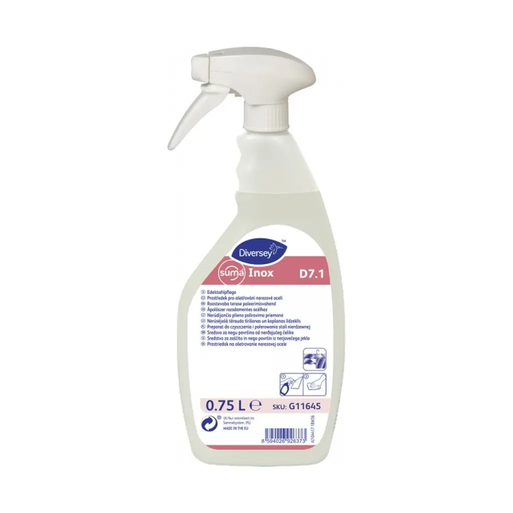 Suma Inox D7.1, 750 ml, konyhai ápolószer, inox felületekhez