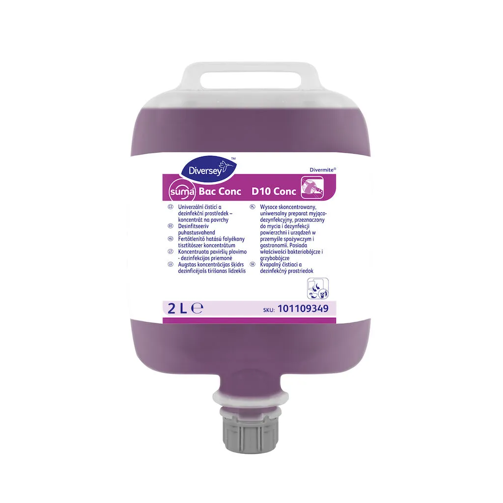 Diversey Suma Bac D10 koncentrátum, 1,5 l, konyhai fertőtlenítő tisztítószer