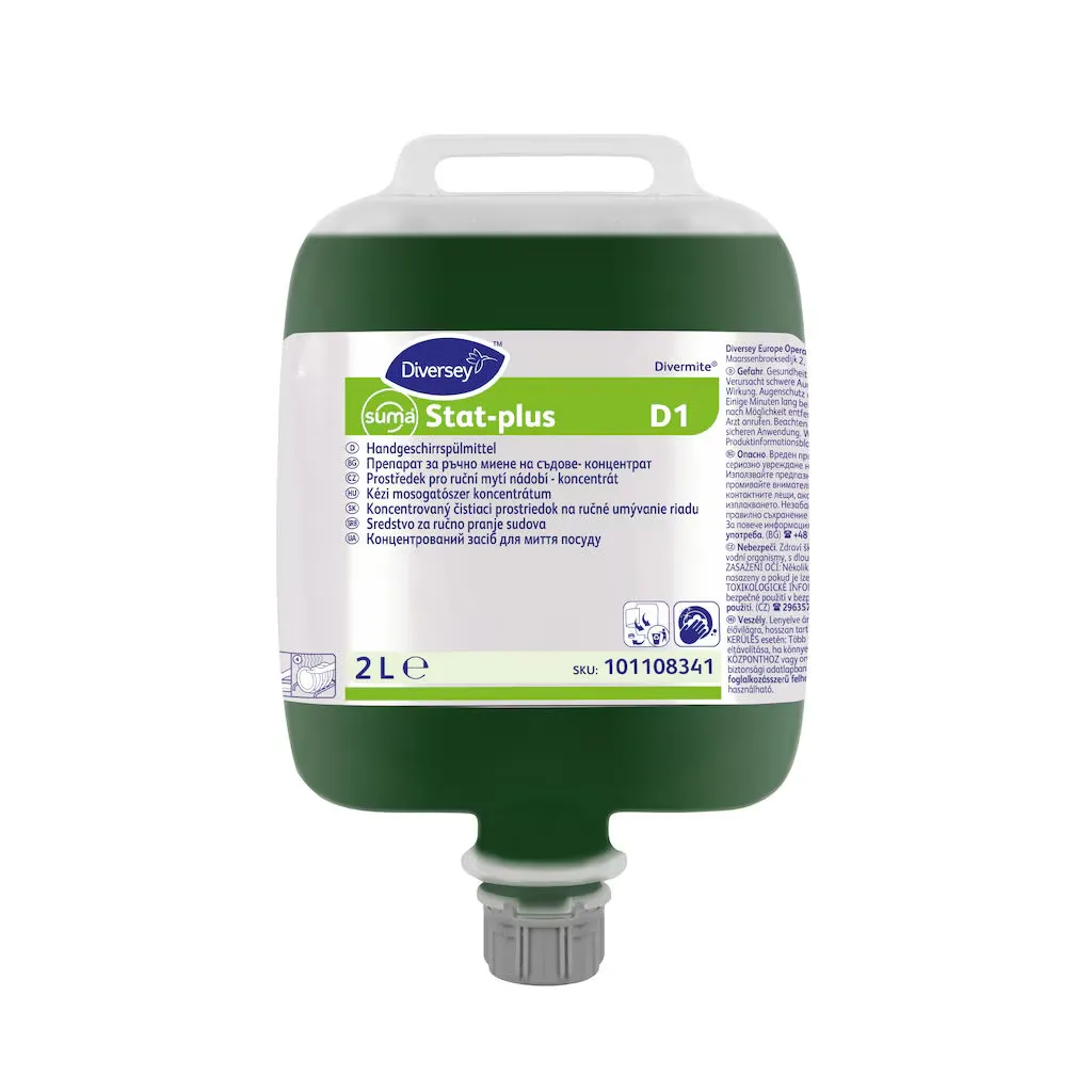 [DIG12518] Suma Stat-Plus D1 Bac, kézi mosogatószer koncentrátum, Divermite adagolóhoz, 2l