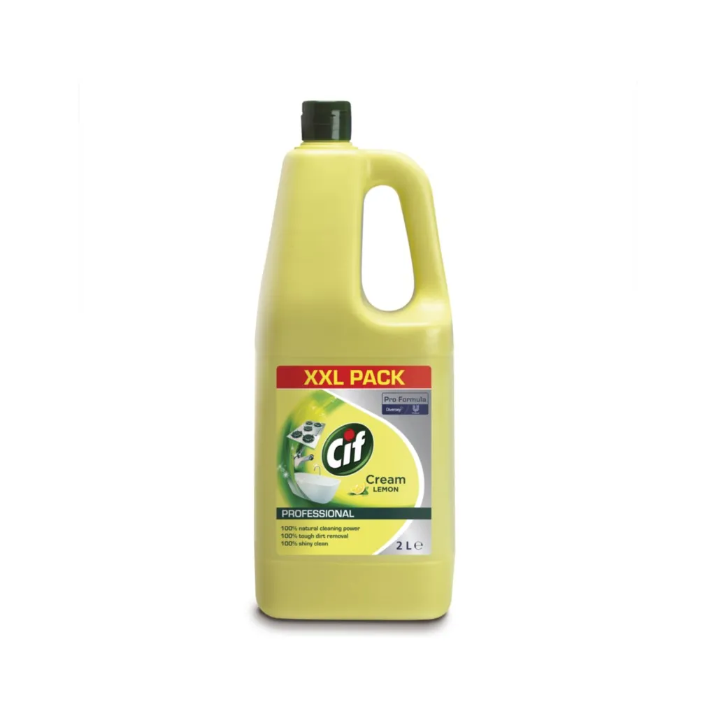 Cif Prof. Cream Lemon, 2 l, súrolószer, folyékony,